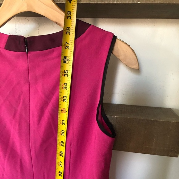 Anne Klein|Pink barbiecore feminine midi dress with mesh border, NWT•••Feminine - Picture 12 of 12